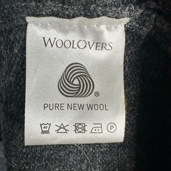 Woolovers Mens size XXL Wool Grandpa Sweater Vest Gray Button Front Academia - Picture 9 of 9